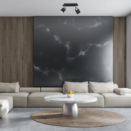 Oprawa punktowa JOKER 2xGU10/25W/230V czarny/błyszczący chrom