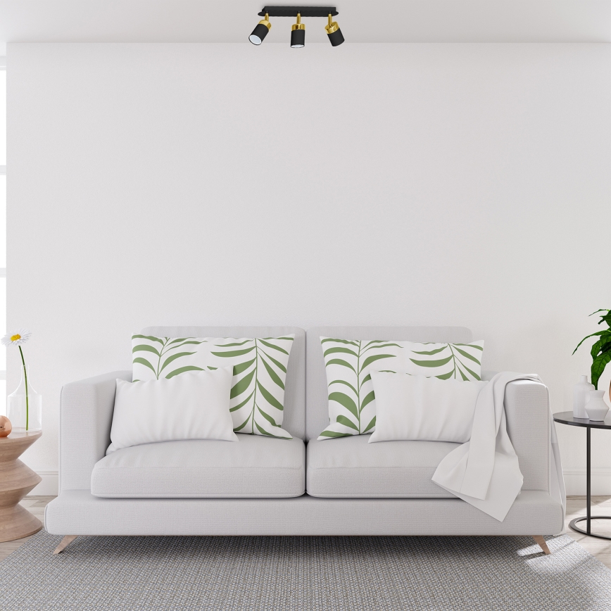 Oprawa punktowa JOKER 3xGU10/25W/230V czarna/złota