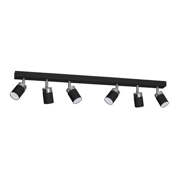 Oprawa punktowa JOKER 6xGU10/25W/230V czarny/błyszczący chrom