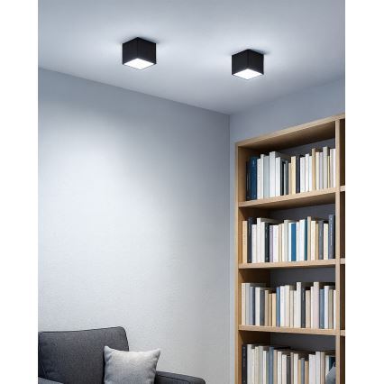 Oprawa punktowa LED/5W/230V 3000/4000/6400K 7,5x7,5 cm czarna