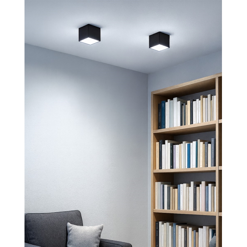 Oprawa punktowa LED/5W/230V 3000/4000/6400K 7,5x7,5 cm czarna