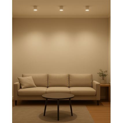 Oprawa punktowa LED 5W/230V, 3000/4000/6400K, śr. 7,5 cm, biała