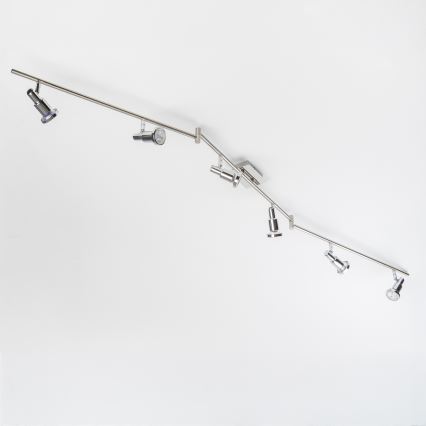 Oprawa punktowa LED 6xGU10/5W/230V chrom błyszczący