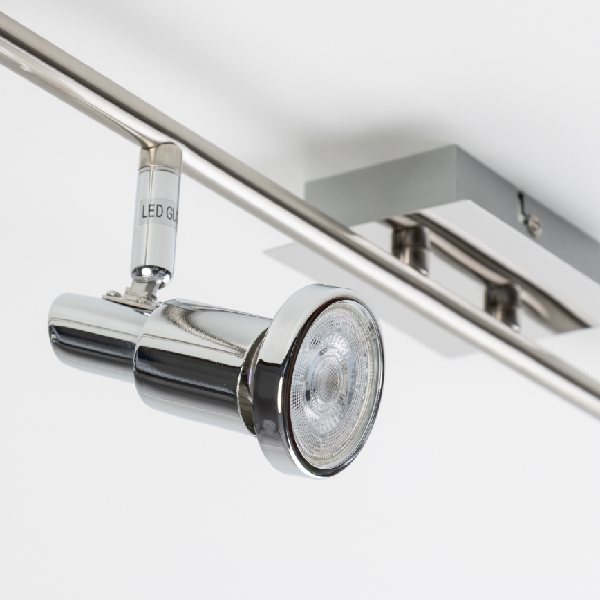 Oprawa punktowa LED 6xGU10/5W/230V chrom błyszczący