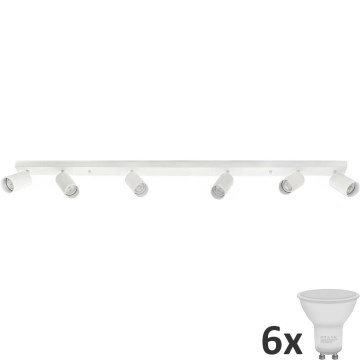 Oprawa punktowa LED ANGIE 6xGU10/6W/230V biała