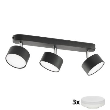 Oprawa punktowa LED CLARK 3xGX53/10W/230V czarna