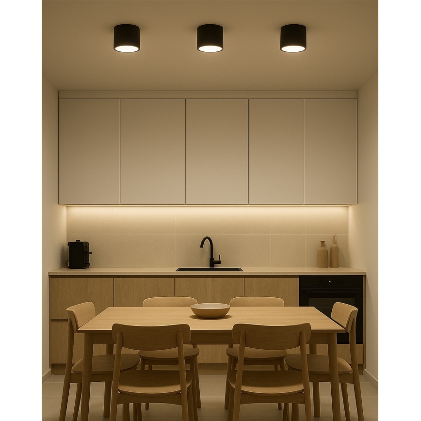 Oprawa punktowa LED LED/10W/230V 3000/4000/6400K śr. 12 cm czarna