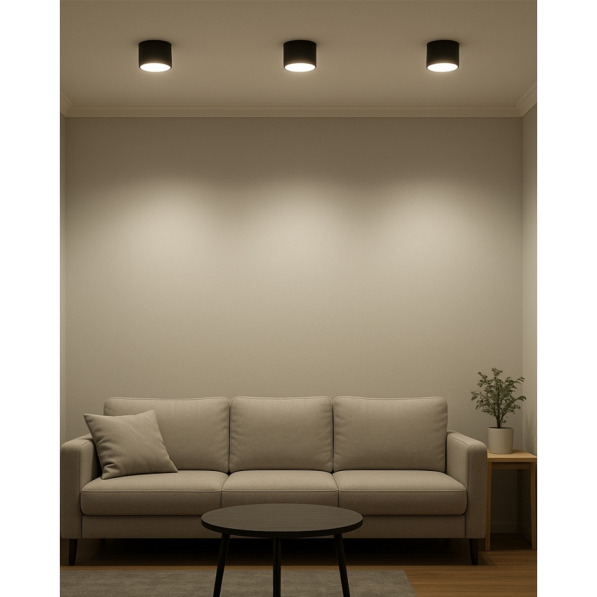 Oprawa punktowa LED LED/10W/230V 3000/4000/6400K śr. 12 cm czarna