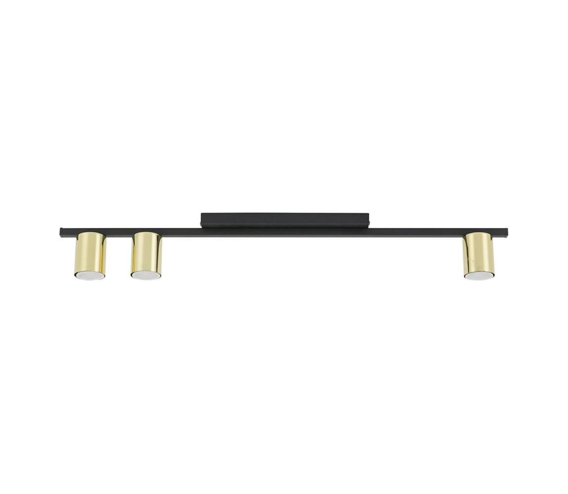 Oprawa punktowa LED LOGAN 3xGU10/10W/230V czarna/złota