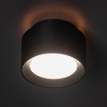 Oprawa punktowa LED SONOR LED/12W/230V 3000/4000/5700K + LED/1,5W 2200K śr. 14 cm czarna