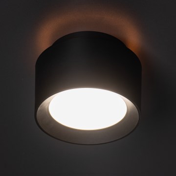 Oprawa punktowa LED SONOR LED/12W/230V 3000/4000/5700K + LED/1,5W 2200K śr. 14 cm czarna