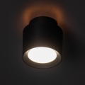 Oprawa punktowa LED SONOR LED/6W/230V 3000/4000/5700K + LED/1,5W 2200K średnica 9 cm czarna