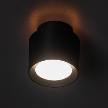 Oprawa punktowa LED SONOR LED/6W/230V 3000/4000/5700K + LED/1,5W 2200K średnica 9 cm czarna