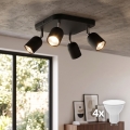 Oprawa punktowa LED TOP 4x GU10/10W/230V czarna
