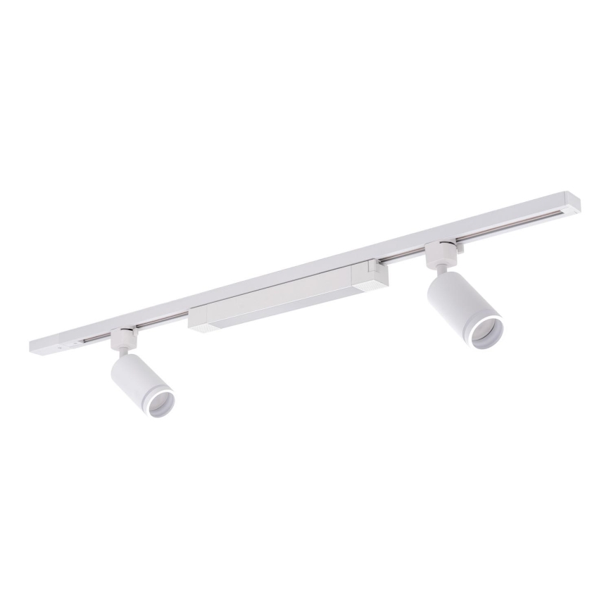 Oprawa punktowa LED w systemie szynowym TRACER 2xGU10/10W/230V + LED/20W 1 m biała