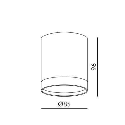 Oprawa punktowa OH12 1xGX53/35W/230V 9,6 cm biała
