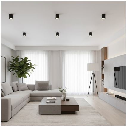 Oprawa punktowa OH12 1xGX53/35W/230V 9,6 cm czarna