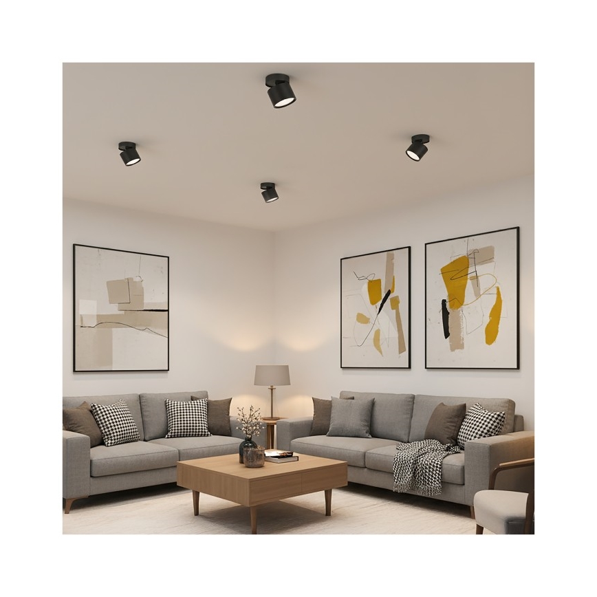 Oprawa punktowa OH12F 1xGX53/35W/230V 8,5 cm czarna