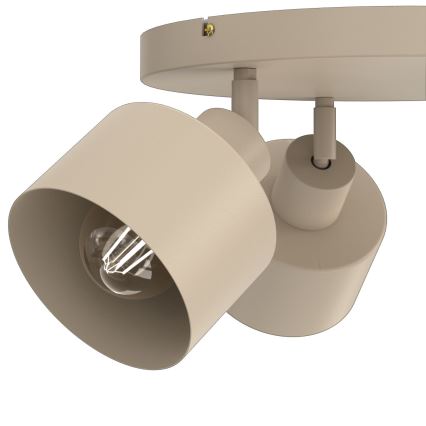 Oprawa punktowa PARKLA 3xE27/15W/230V beżowa