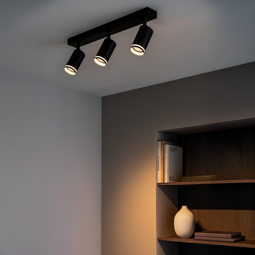 Oprawa punktowa PIPE 3xGU10/10W/230V czarna