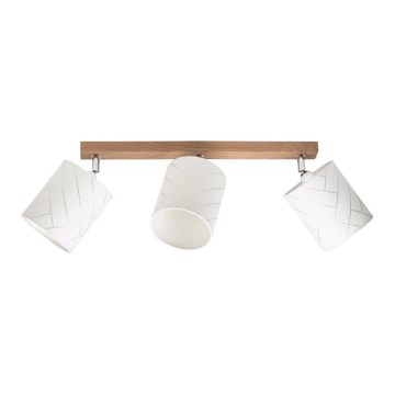 Oprawa punktowa PUNTO 3xE27/25W/230V dąb