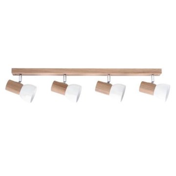 Oprawa punktowa SVENDA 4xE27/60W/230V dąb/biały
