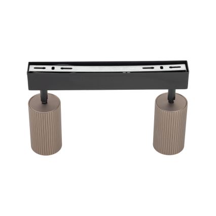Oprawa punktowa TUNE 2xGU10/10W/230V czarna/brązowa