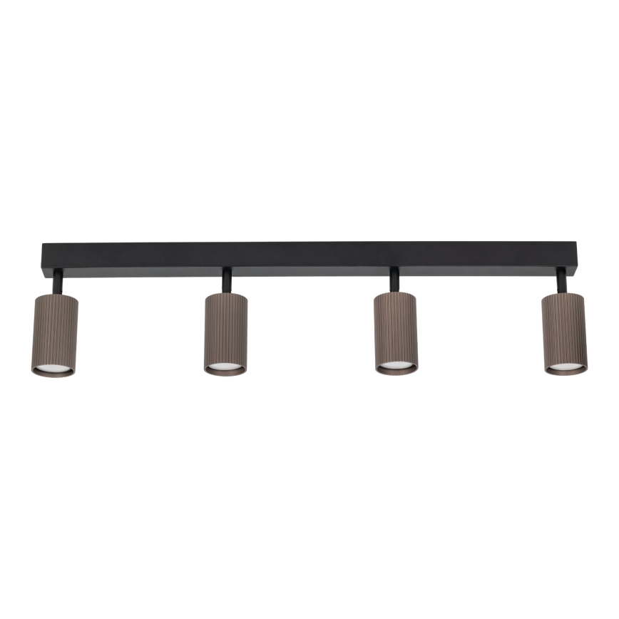 Oprawa punktowa TUNE 4xGU10/10W/230V czarna/brązowa