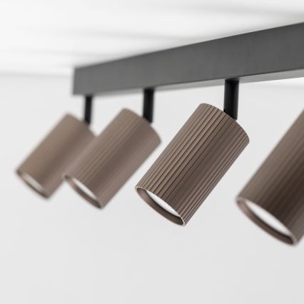 Oprawa punktowa TUNE 4xGU10/10W/230V czarna/brązowa