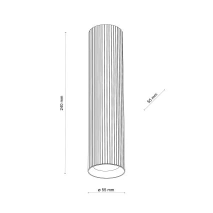 Oprawa punktowa TUNE L 1xGU10/10W/230V 24 cm biała
