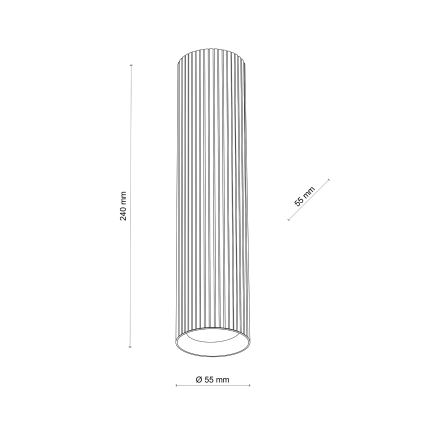 Oprawa punktowa TUNE L 1xGU10/10W/230V 24 cm brązowa