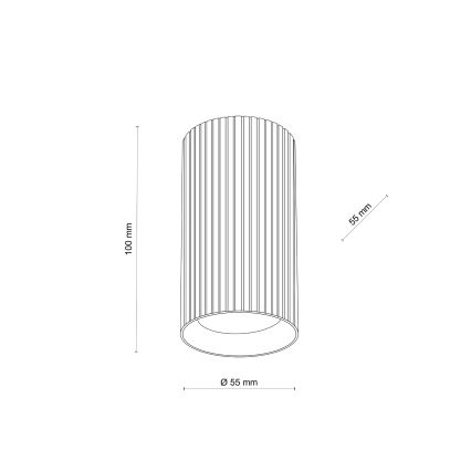 Oprawa punktowa TUNE S 1xGU10/10W/230V 10 cm czarna