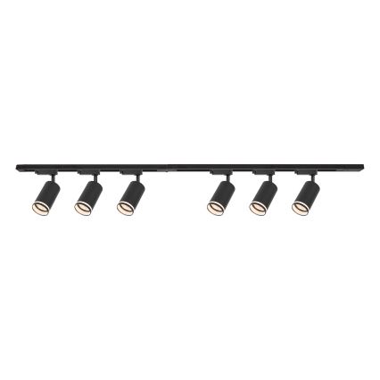 Oprawa punktowa w systemie szynowym PIPE 6xGU10/10W/230V czarna