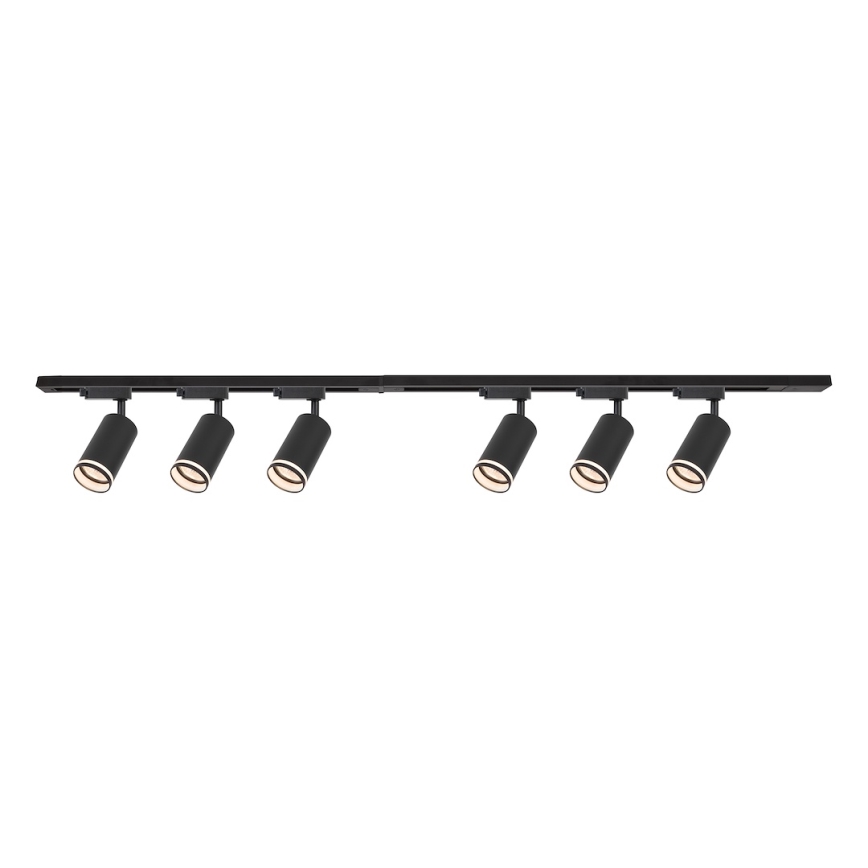 Oprawa punktowa w systemie szynowym PIPE 6xGU10/10W/230V czarna