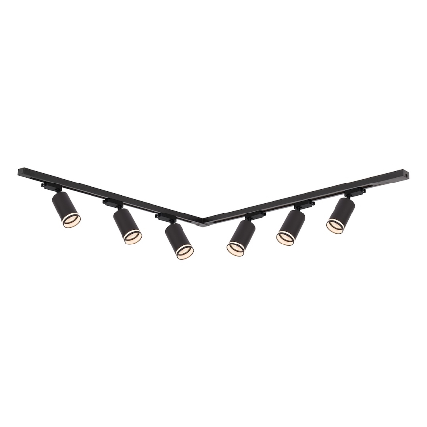 Oprawa punktowa w systemie szynowym PIPE 6xGU10/10W/230V czarna
