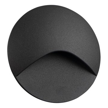 Oprawa schodowa LED EXIN LED/2,5W/230V 3000K IP65 antracyt okrągła