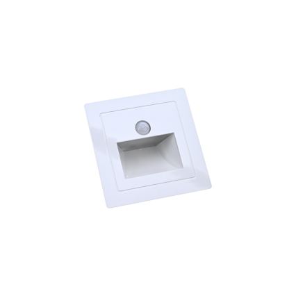 Oprawa schodowa LED z czujnikiem ruchu i zmierzchu, 3W/230V/3000K, biała