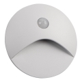 Oprawa schodowa LED z czujnikiem ruchu i zmierzchu EXIN LED/2,5W/230V 4000K IP65 biała okrągła