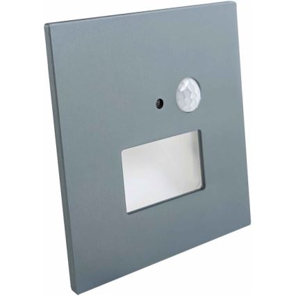 Oprawa schodowa LED z czujnikiem ruchu i zmierzchu LED/1,5W/230V 3000/4000/6000K antracyt