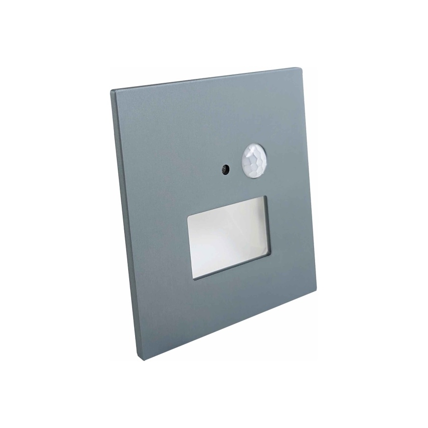 Oprawa schodowa LED z czujnikiem ruchu i zmierzchu LED/1,5W/230V 3000/4000/6000K antracyt