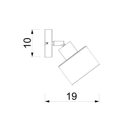 Oprawa ścienna punktowa PARKLA 1xE27/15W/230V beżowa