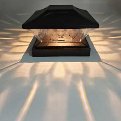Oprawa solarna LED TOYA LED/4,5W/230V 3000/6500K 600 mAh IP44 czarna