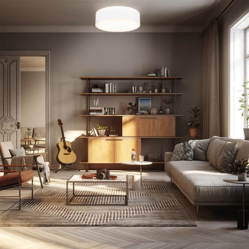 Oprawa sufitowa 2xE27/40W/230V śr. 38 cm biała