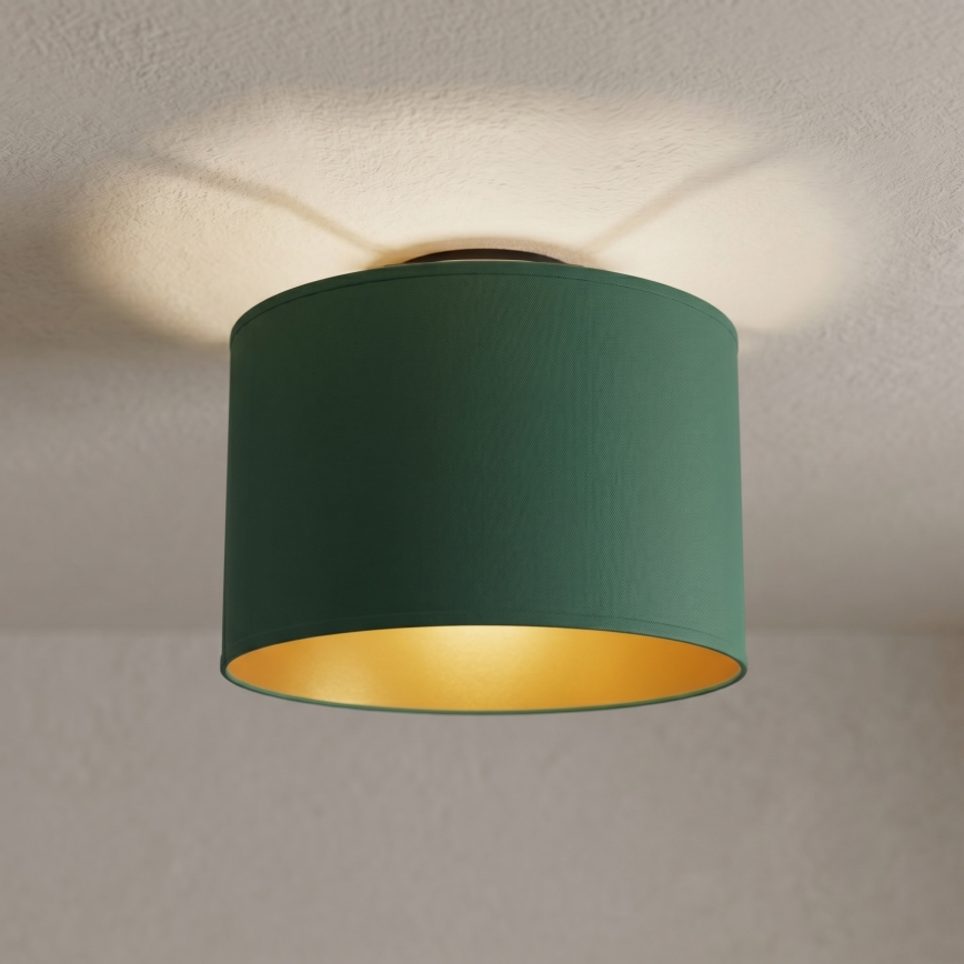 Oprawa sufitowa ARDEN 1xE27/15W/230V śr. 25 cm zielona
