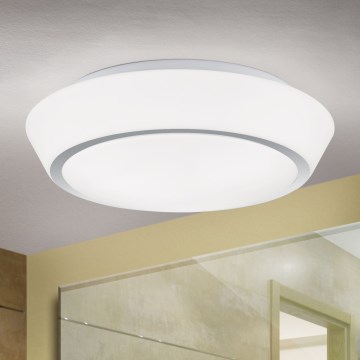 Oprawa sufitowa do łazienki TENA 3xE27/60W/230V śr. 38 cm IP44 biała