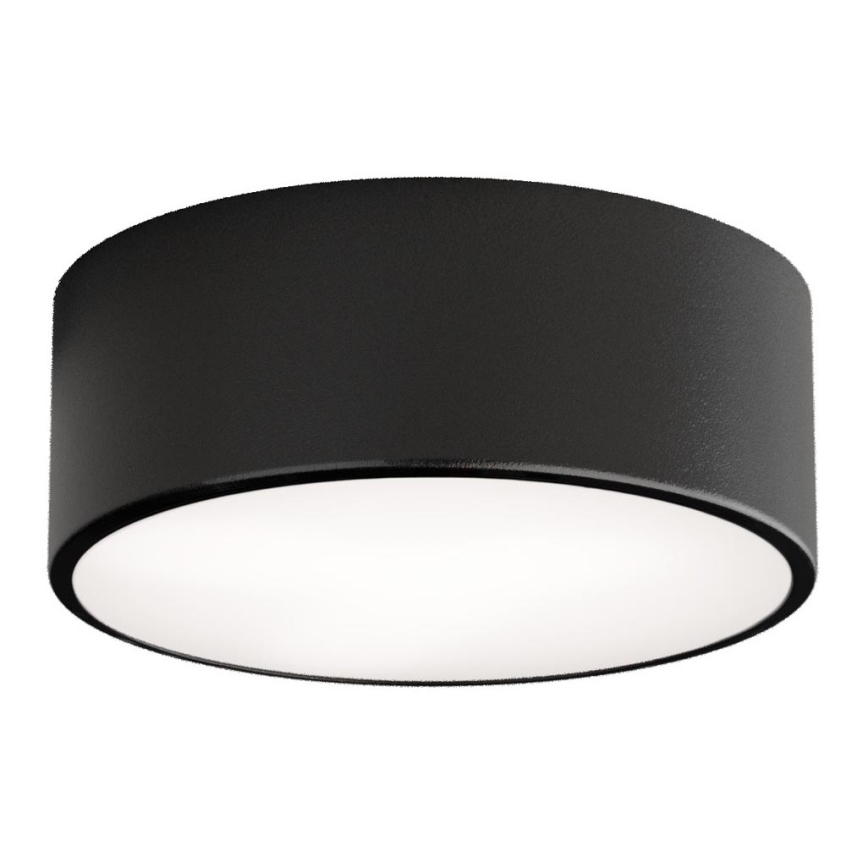 Oprawa sufitowa łazienkowa z czujnikiem CLEO, 1x E27/24W/230V, średnica 20 cm, IP54, czarna