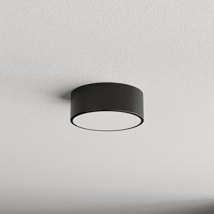 Oprawa sufitowa łazienkowa z czujnikiem CLEO, 1x E27/24W/230V, średnica 20 cm, IP54, czarna