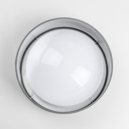 Oprawa sufitowa LED/12W/230V, Ø 32 cm, szara/srebrna