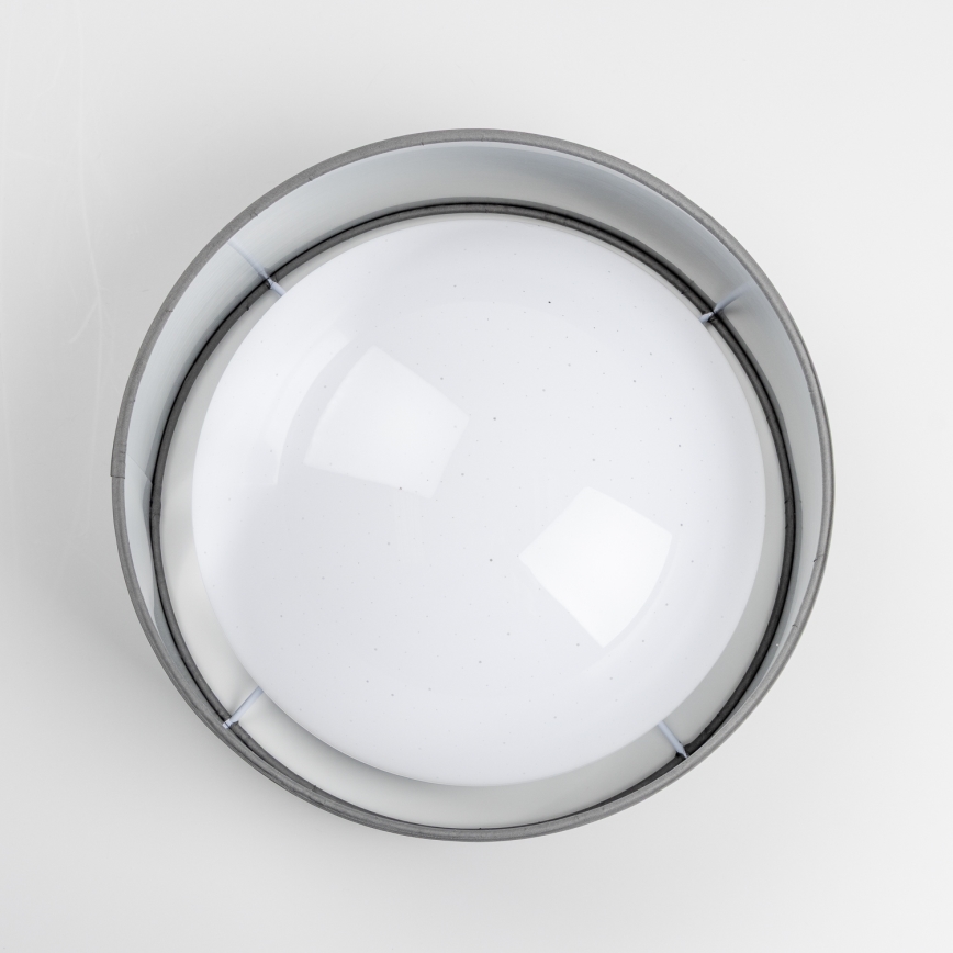 Oprawa sufitowa LED/12W/230V, Ø 32 cm, szara/srebrna