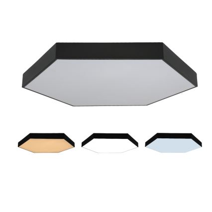 Oprawa sufitowa LED/200W/230V 3000/4000/6500K śr. 100 cm czarna